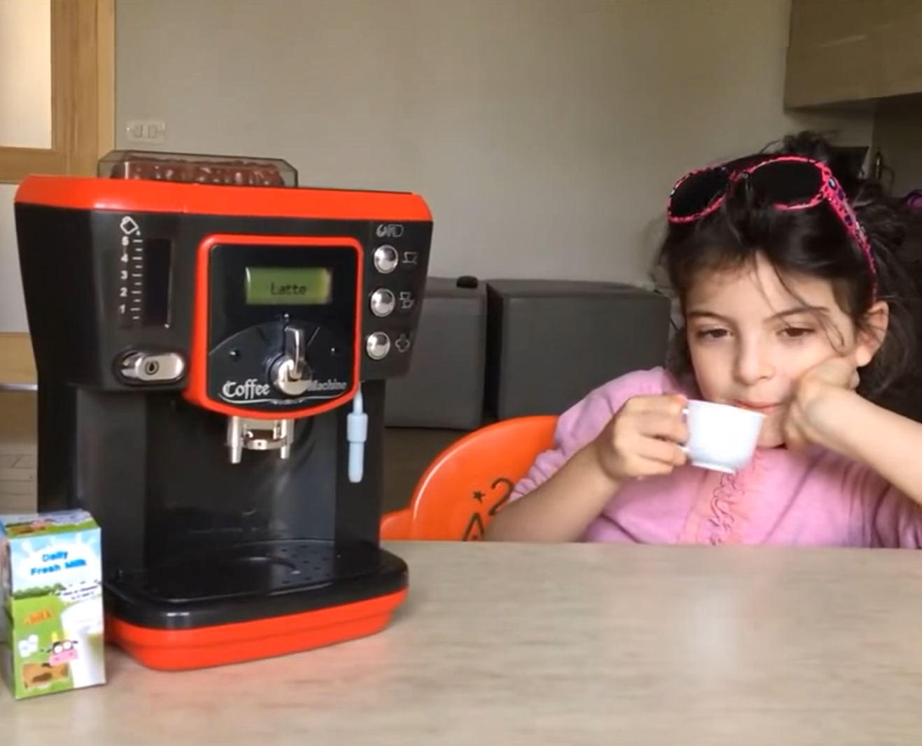 Machine a cafe deluxe pour enfant avec son et lumiere - Cafetiere